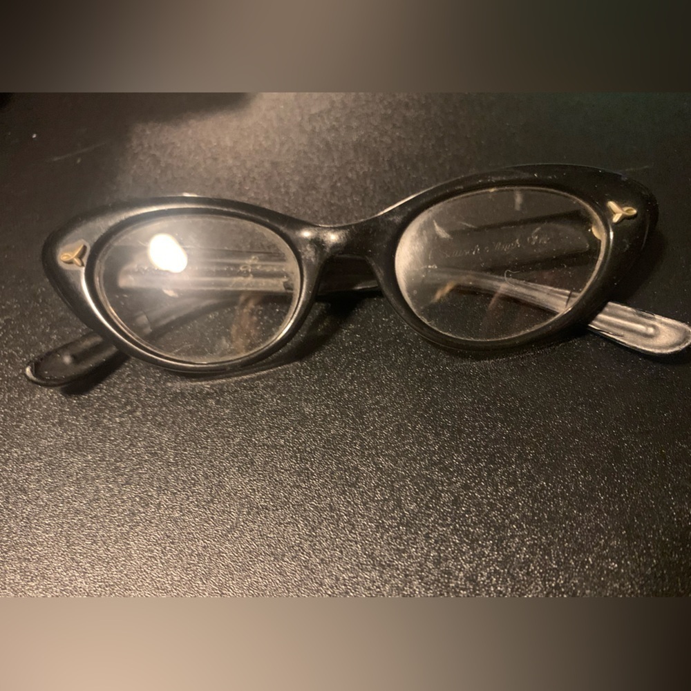 Bausch & Lomb Vintage Cat Eyeglasses Rockabilly Real Kitty
